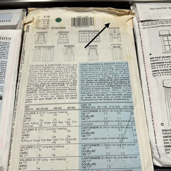 Home Dec Sewing Patterns Window Treatments Multi Styles Lot Of 11 New And Used - Picture 10 of 11